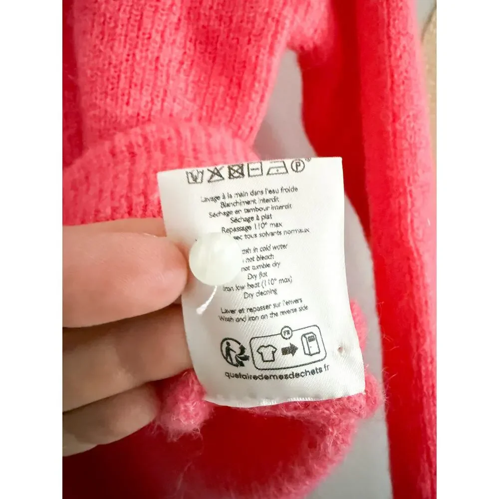 Sezane Gaspard Button-Front Cardigan in Capucine - Picture 7 of 9